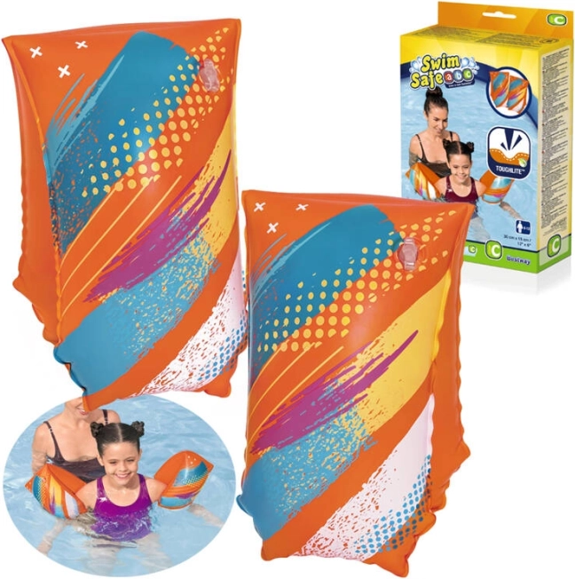 Oppustelige svømmevinger L/XL med sommerfuglemotiv BESTWAY