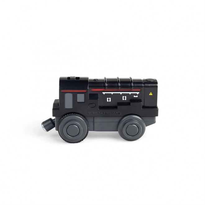 Bigjigs Rail diesel skubbelokomotiv på batteri