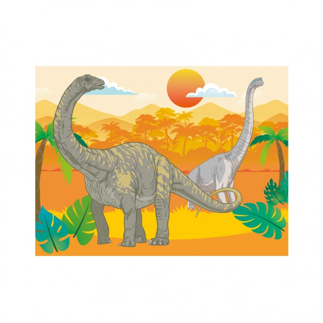 Kubus klodser Jurassic World træ 12 stk i æske 22x18x4cm