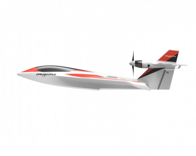 Hydroplán Dragonfly V3 2,4 GHz RTF – Hvid-rød