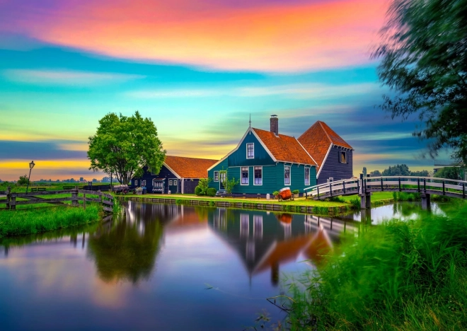 Enjoy puslespil Gård i Holland 1000 brikker