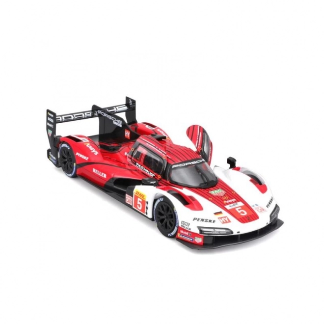 Bburago 1:24 Racing - Porsche 963 - Hvid/Rød #5