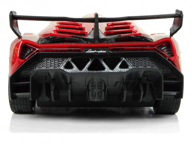 Sportsbil R/C 1:24 Lamborghini Veneno Rød 2.4 G Lys
