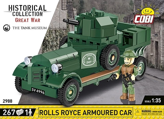 Byggesæt Historisk Samling Rolls-Royce Panserbil 1920 Model Mk I