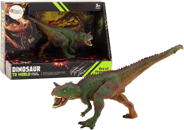 Carnotaurus dinosaurfigur grønbrun