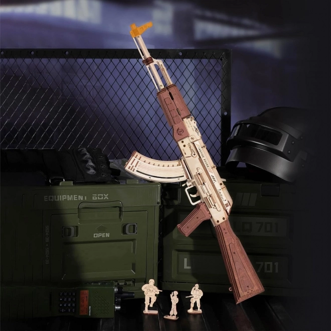 RoboTime 3D Træmekanisk puslespil Angrebsgevær AK-47