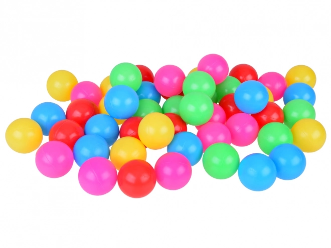 Farverige kuglelegedimmere 6cm 50 stk kugler i blød plast ZA5411