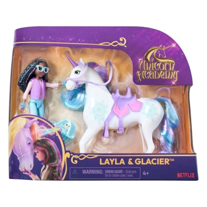 Unicorn academy figurer 11 cm Layla og Glacier