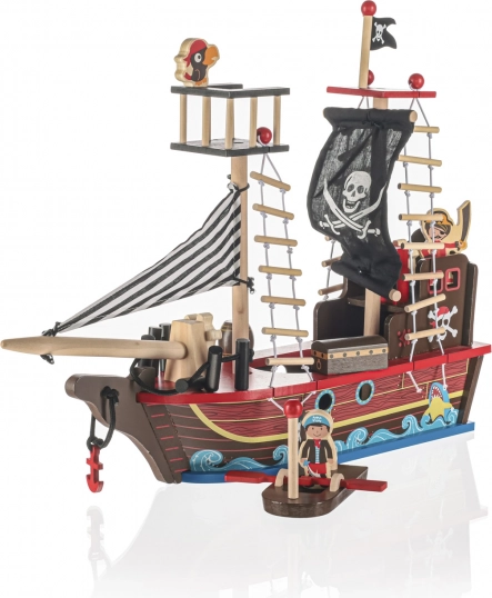 Træ piratskib til børn