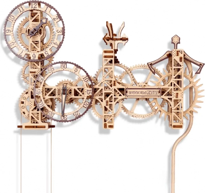 WOODEN CITY 3D puslespil Steampunk vægur 269 dele