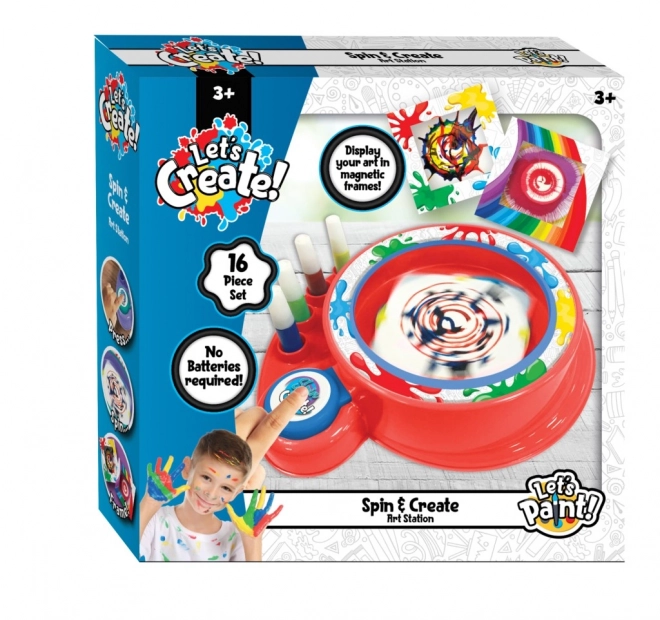 Skabelse af billeder Spin Art