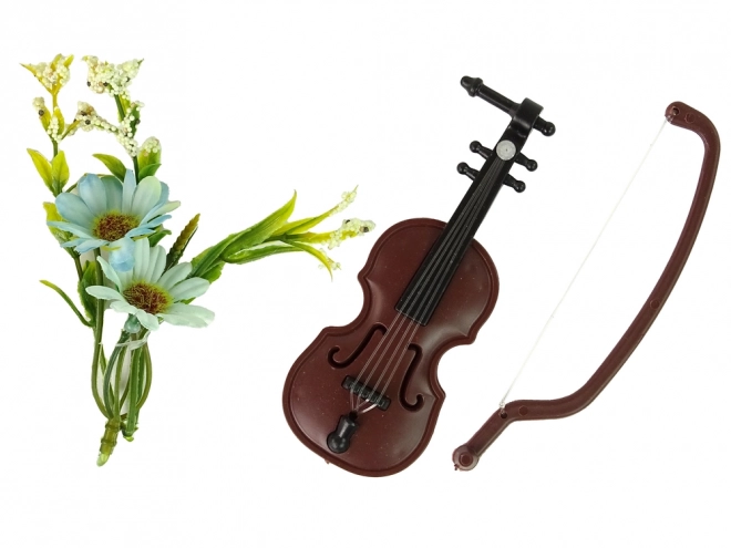 Blomsterviolin Dukke Emily