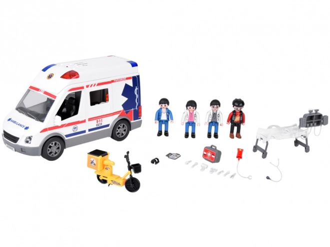 Interaktive figurer ambulancestyret lyser lyd ZA5456