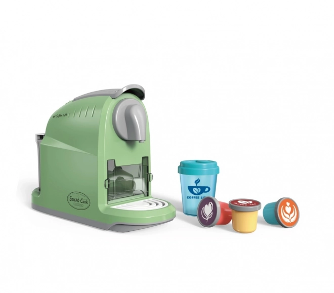 Grøn kaffemaskine
