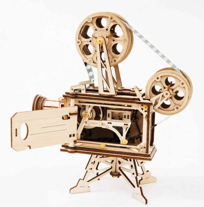 RoboTime 3D træ mekanisk puslespil Filmprojektor