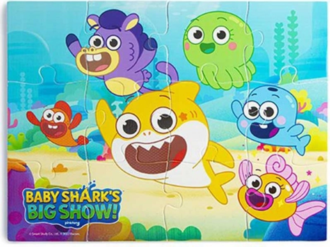 NICKELODEON Børneskubmønster Baby Shark 12 dele