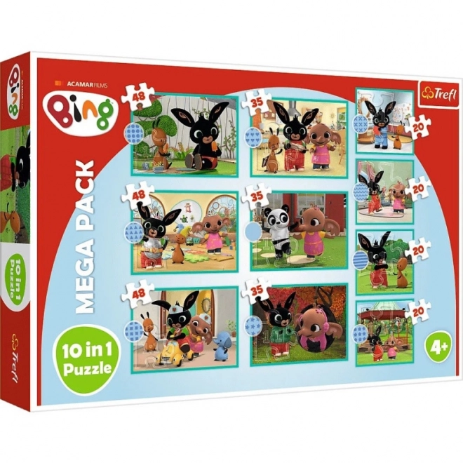 Mega Pakke Puzzle Bing 10i1