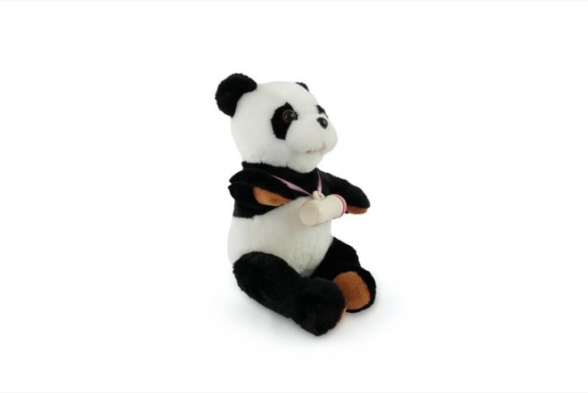 Interaktiv panda med flaske