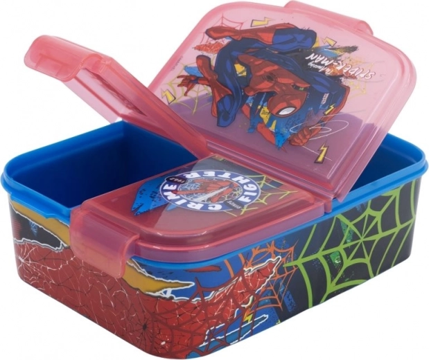 Multiboks til madpakke STOR SPIDER-MAN med ruminddeling