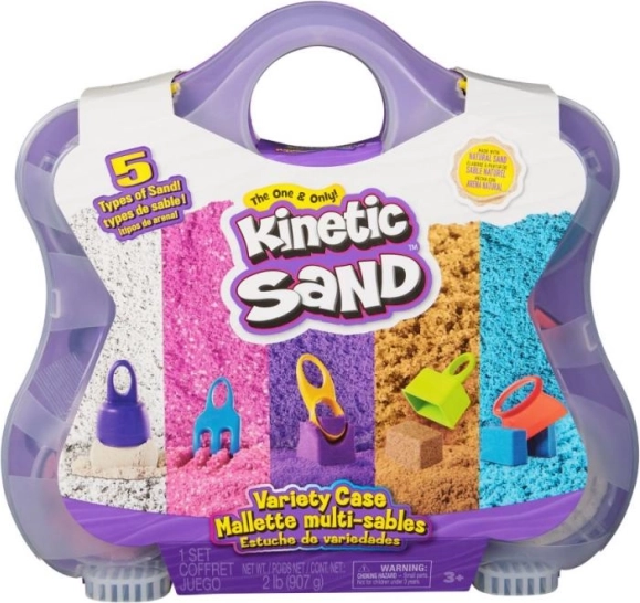 Kinetisk sand i kuffert