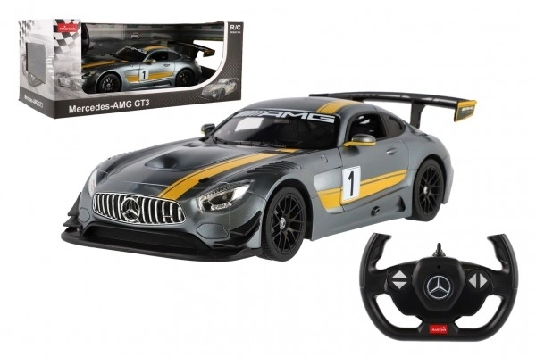 Auto RC Mercedes AMG GT3 plast 35cm 2,4GHz fjernstyring på batterier i kassen 44x18x23cm