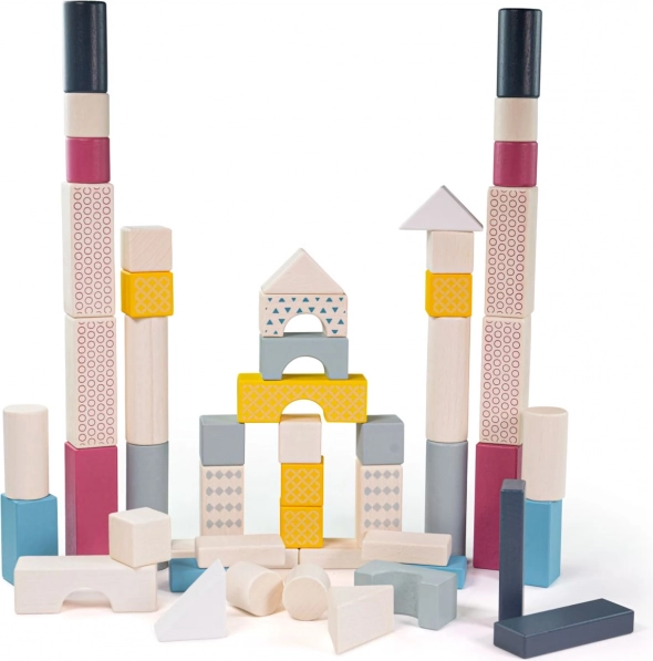 Bigjigs Toys træklodser i spand, 50 stk.