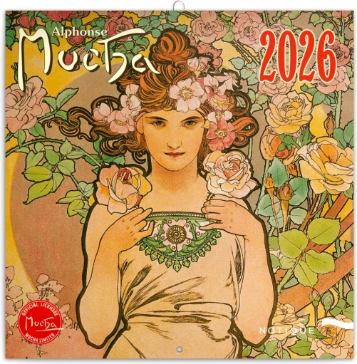 Noteskalender Alfons Mucha 2026