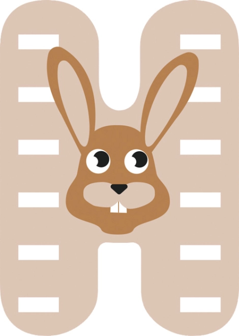 Glad design med hare