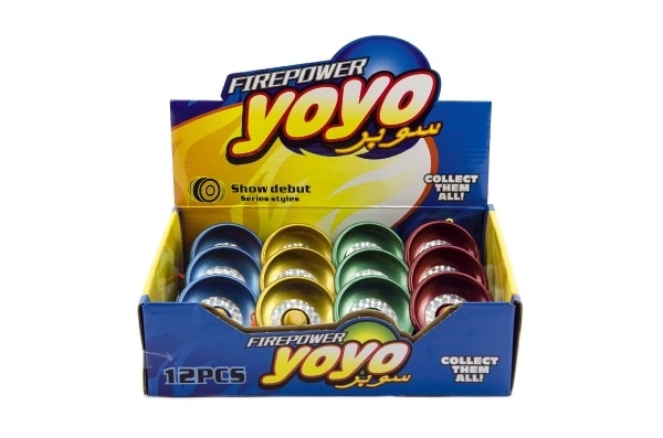 Jojo metal 6cm ass. farvemix i pose 12 stk i æske