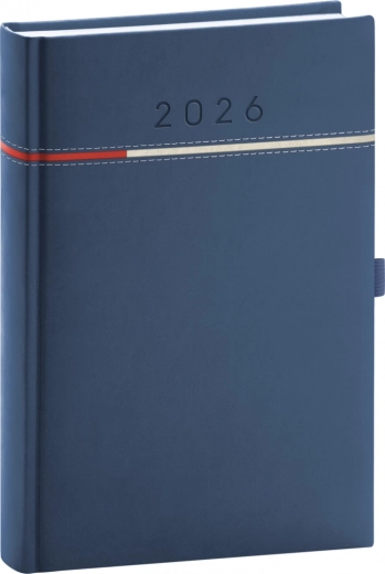 Daglig dagbog Tomy blå-rød 2026