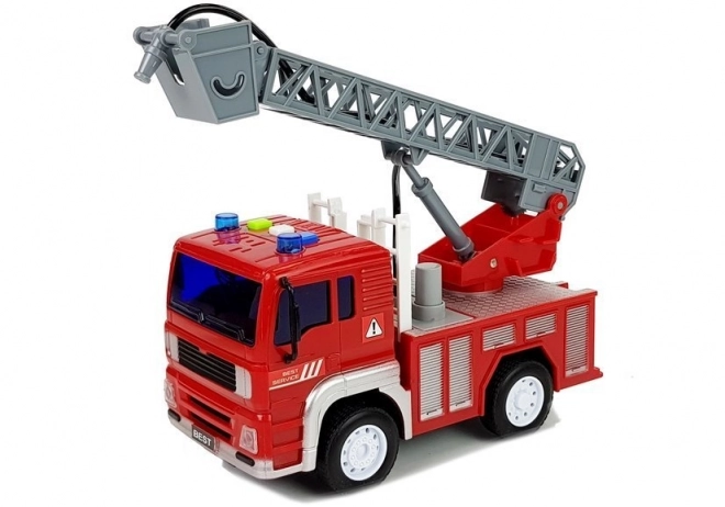 Brandbil med Friktion Drev og Lyd Effekter