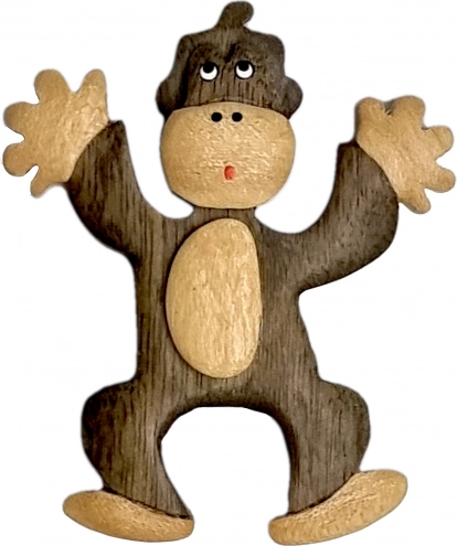 Træmagnet til køleskab – abe 2Kids Toys