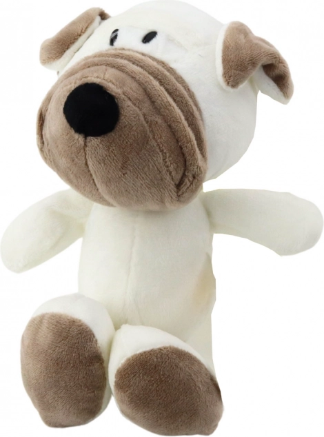 Lille plysbamse-mops med sugekop 16 cm