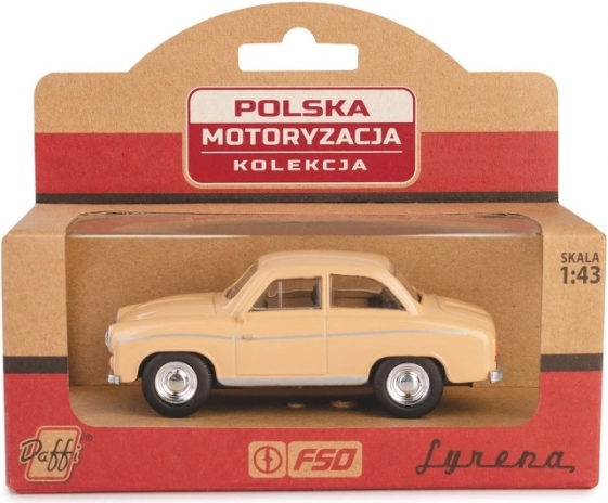 model af bil syrena 104 i skala 1:43 – beige