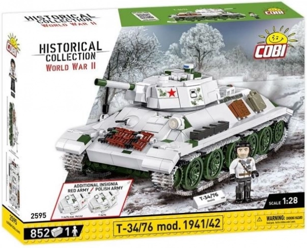 Byggesæt Tank T-34/76 mod. 1941/42 - 852 klodser
