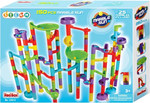 Plastisk kuglebane 150 dele i æske