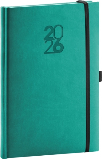 Ugentlig kalender Notique Aprint Top 2026 turkis 15 x 21 cm