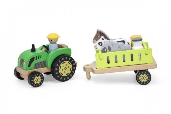 Trætraktor med små dyr