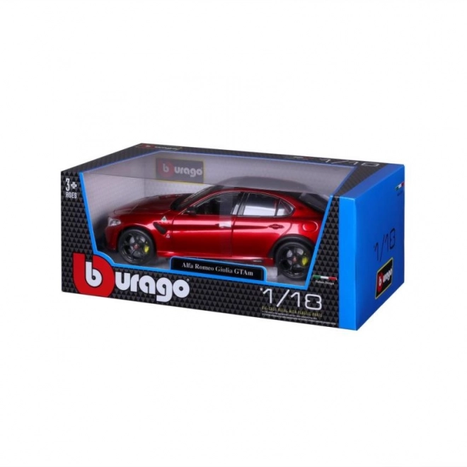 Bburago 1:18 Plus - Alfa Romeo Giulia GTAm - Met Rød