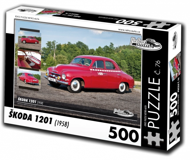 Puslespil RETRO-AUTA Škoda 1201 (1958), 500 brikker