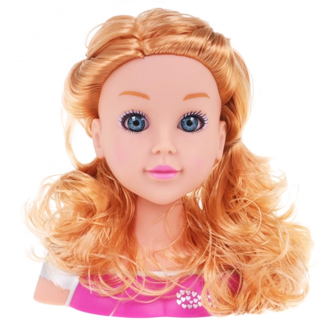 Blond stylinghoved + tilbehør