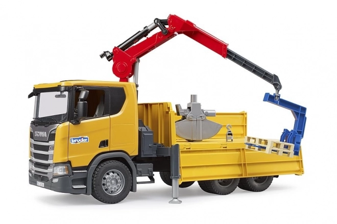 Bruder Lastbil Scania med kranarm