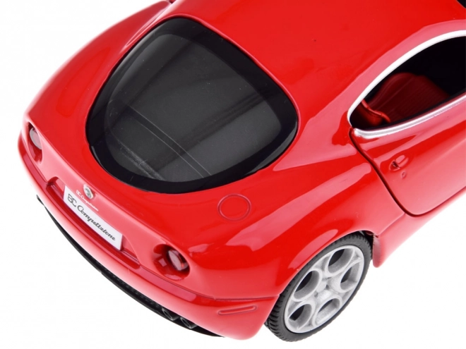 Metalmodelbil Alfa Romeo 8C Competizione skala 1:32