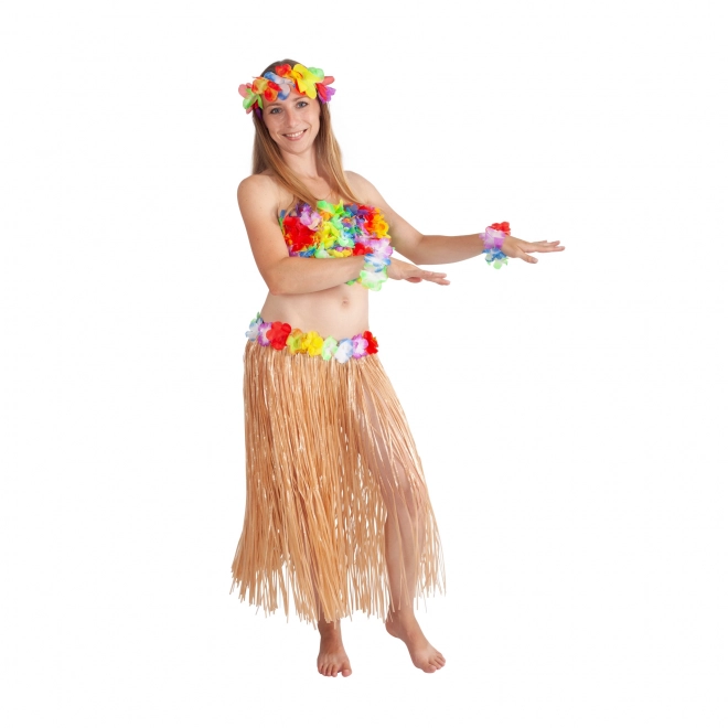 Hawaii nederdel voksen 72 cm naturlig