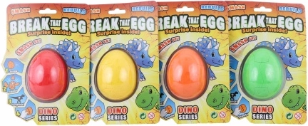 Æg med Dinosaurfigur
