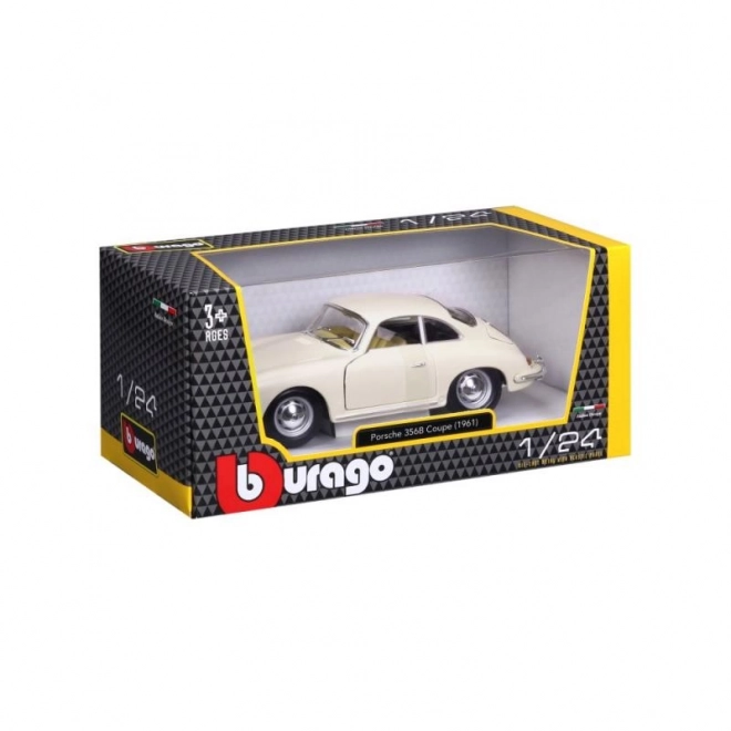 Bburago 1:24 Porsche 356B Coupe (1961) Elfenben