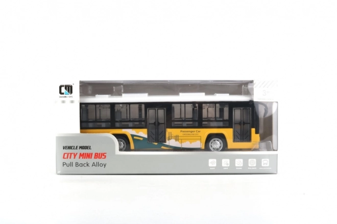 Gul bus med effekter