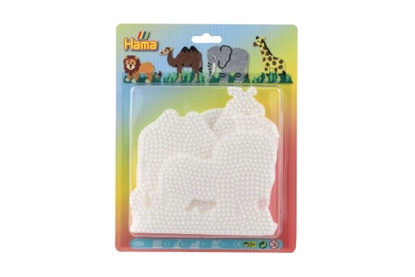 Underlag til StrikPerler Dyr – Elefant, Giraf, Løve og Kamel