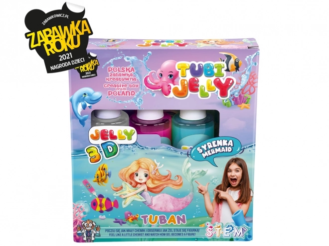 Sæt med Tubi Jelly 3 farver - Havfrue