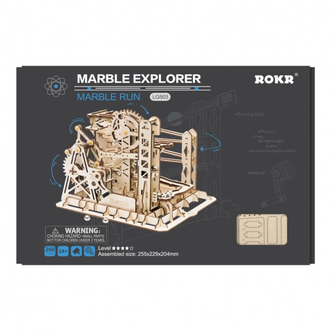 Kuglebane Marble Explorer - 3D træbyggesæt